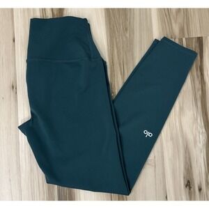 alo airlift high waist 7/8 line up Leggings Midnight Green Size S